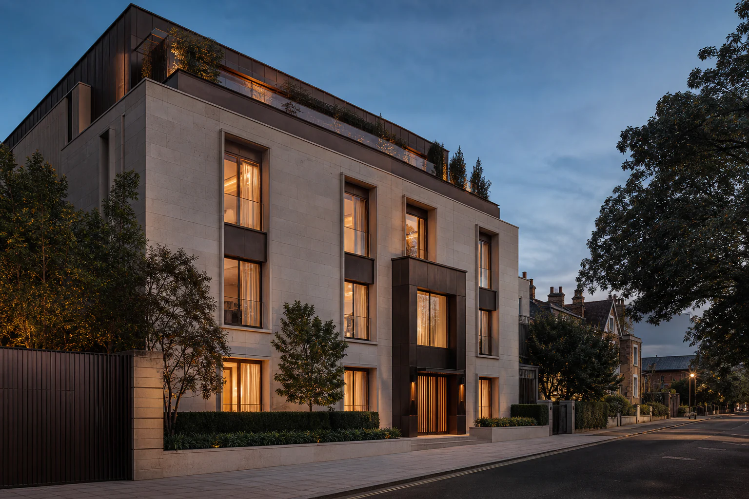 Oriel boutique residences key visual, an independent Rivenhall brand study.