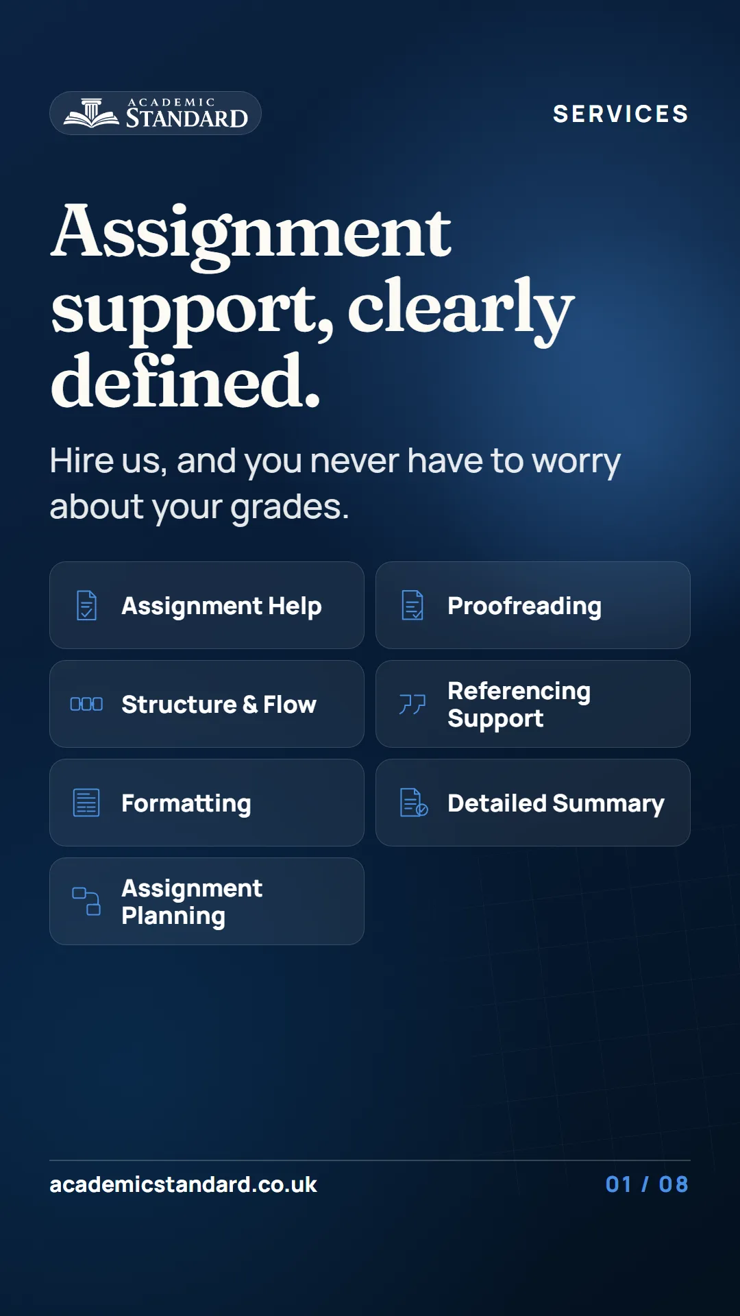 Academic Standard Services story highlight.
