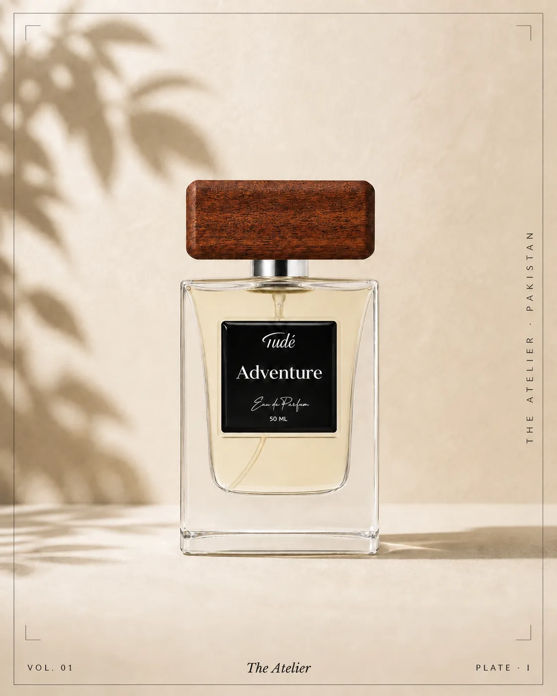Tudé Adventure fragrance campaign artwork.